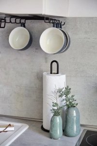 Wenko Stojak na ręcznik papierowy Ø 12,5 cm, czarny, WENKO 5