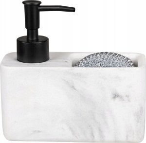 Wenko Dozownik płynu do naczyń Resa Marble z przegrodą na gąbkę 3