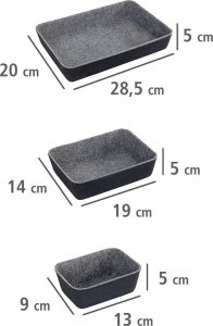 Wenko Organizery filcowe do szuflad, 7 sztuk, WENKO 6