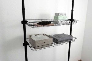 Wenko Koszyk do garderoby, szafy HERKULES 2 sztuki, 83 x 38 x 8 cm, WENKO 10