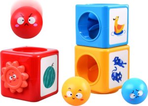 HOLA Kolorowa Piramida sorter Wieża układanka ZA4538 4