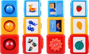 HOLA Kolorowa Piramida sorter Wieża układanka ZA4538 5