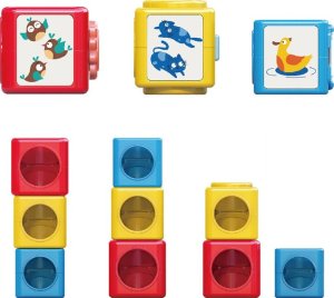 HOLA Kolorowa Piramida sorter Wieża układanka ZA4538 9