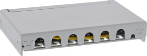 InLine InLine® Patch panel Cat.6A 0.5U 6-port, for table/wall/rail, with dust protection, grey 2