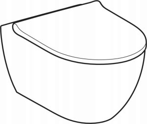 Miska WC Geberit Geberit Acanto Zestaw wiszącej miski WC, lejowa, B36cm, H38.5cm, T53cm, ukryte mocowania, z techniką spłukiwania TurboFlush, z deską sedesową, mocowanie od góry, wolne opadanie, z wypinanymi zawiasami [6] 2