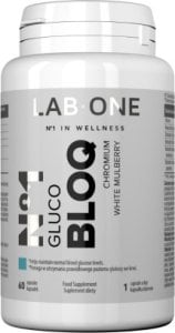 Lab One LAB ONE_N°1 Gluco BLOQ suplement diety wspierający prawidłowy poziom cukru we krwi 60 kapsułek 1