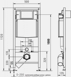 KAN-therm JOMOTech STELAZ WC H=1120 SWITCH BIAŁY 3