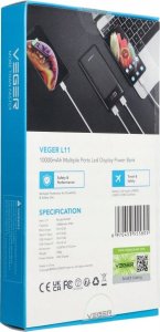 Powerbank 4kom.pl VEGER powerbank 10 000 mAh L11 (W1087) czarny 11