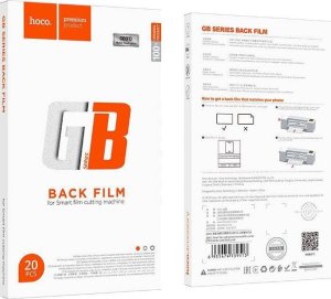 Ploter Hoco HOCO folia do cięcia do plotera 195 x 120 mm na tył telefonu matowa GB010 20 sztuk biały mat 1