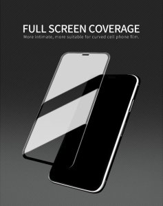 X-One Szkło hartowane X-ONE Full Cover Extra Strong Crystal Clear - do iPhone 13/13 Pro/14 (full glue) czarny 2