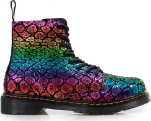 Dr Martens Dr. Martens Pascal J Black/Rainbow Croc Metallic Suede 26027001 1