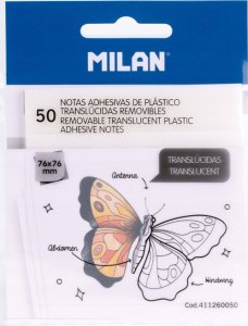 Milan Karteczki samoprzylepne 76x76/50K clear MILAN 1