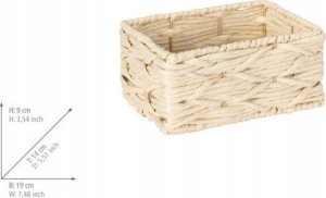 Wenko Kosz do przechowywania z papierowej wikliny, 19 x 9 x 14 cm, Vabriano, WENKO 9