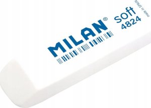 Milan Ołówek biały węgiel 3szt + gumka MILAN 4