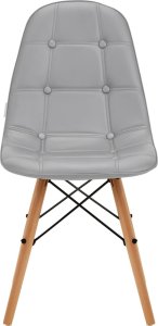 Activeshop 4Rico Krzesło skandynawskie QS-185 eco skóra szare 3