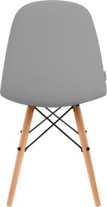 Activeshop 4Rico Krzesło skandynawskie QS-185 eco skóra szare 4