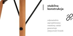 Activeshop 4Rico Krzesło skandynawskie QS-186 aksamit zielone 12