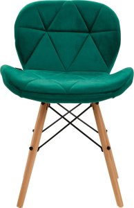 Activeshop 4Rico Krzesło skandynawskie QS-186 aksamit zielone 3