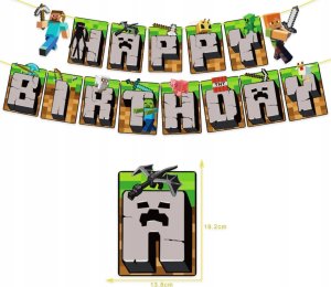 GoDan Banner Minecraft Happy Birthday 2