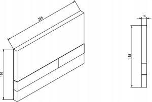 KAN-therm JOMO PRZYCISK EXCLUSIVE 2.0 CZARNY MAT 2