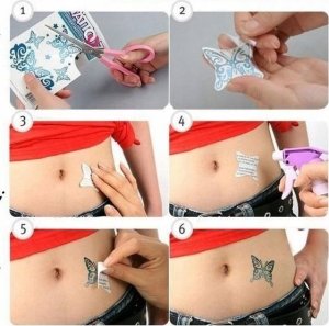 Gazelo Tatuaże - Motyle 3