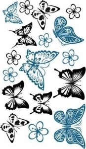 Gazelo Tatuaże - Motyle 4