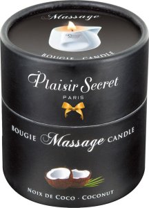 Polheaven Świeca do masażu Kokos 80ml Plaisir Secret 1