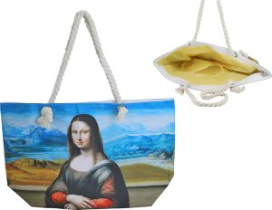 Hanipol Torba z uszami ze sznurka - L. Da Vinci, Mona Lisa 1