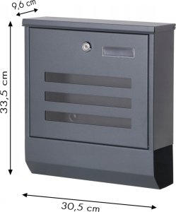 ModernHome Skrzynka pocztowa na listy gazety stal nierdzewna ModernHome 4