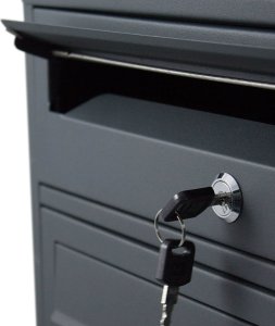 Bituxx SKRZYNKA POCZTOWA LOKATORSKA 2x5 GRAFITOWA STAL NIERDZEWNA 9