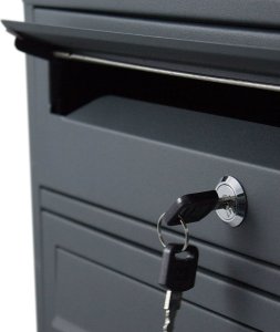 Bituxx SKRZYNKA POCZTOWA LOKATORSKA 6 GRAFITOWA STAL NIERDZEWNA 11