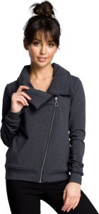 BeWear B071 Bluza z zamkiem grafitowa (kolor Grafitowy, rozmiar XL) 2
