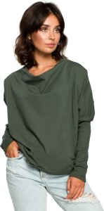 BeWear B094 Bluza z dekoltem z tyłu - khaki (kolor khaki, rozmiar S/M) 1