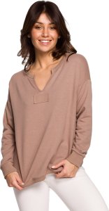 BeWear B225 Bluza z wycięciem w dekolcie - cappuccino (kolor Cappucino, rozmiar S) 1