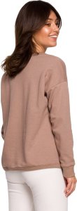 BeWear B225 Bluza z wycięciem w dekolcie - cappuccino (kolor Cappucino, rozmiar M) 2