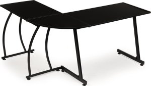 Biurko ModernHome Biurko narożne gamingowe biurowe LOFT szkolny stół czarny 11