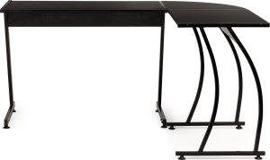 Biurko ModernHome Biurko narożne gamingowe biurowe LOFT szkolny stół czarny 12