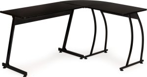 Biurko ModernHome Biurko narożne gamingowe biurowe LOFT szkolny stół czarny 13