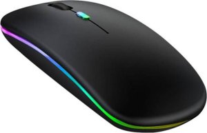 Mysz nemo Bezprzewodowa Mysz Podświetlenie LED MR12 czarna 3