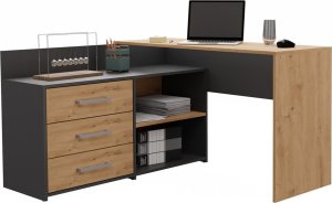 Biurko Topeshop Dany Brązowe 120 cm x 50 cm 2