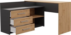 Biurko Topeshop Dany Brązowe 120 cm x 50 cm 3