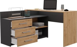 Biurko Topeshop Dany Brązowe 120 cm x 50 cm 4