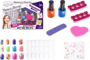 ProNice Zestaw Do Robienia Paznokci Naklejki I Frezarka Maszynka Tipsy Brokat 2