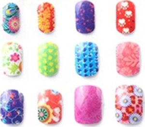 ProNice Zestaw Do Robienia Paznokci Naklejki I Frezarka Maszynka Tipsy Brokat 5