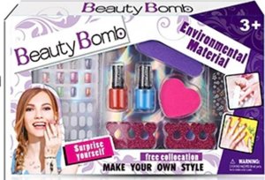 ProNice Zestaw Do Robienia Paznokci Naklejki I Frezarka Maszynka Tipsy Brokat 7