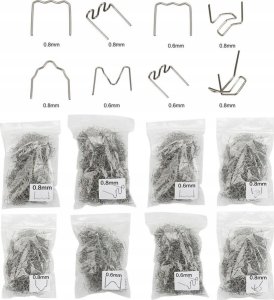 Rosfix ZSZYWKI DO PLASTIKU PŁASKIE LITERA S 0,6MM 100SZT 2