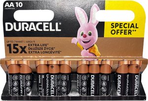 Duracell Bateria alkaliczna, AA (LR6), AA, 1.5V, Duracell, blistr, 10-pack, 42308, Basic 1