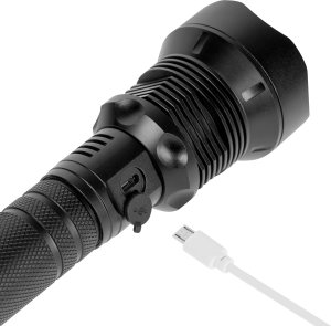 Latarka Rebel Aluminiowa latarka ręczna REBEL LED 20W ZOOM akumulator USB 800m 3
