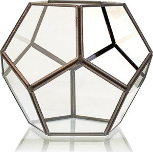 Tajemniczy ogród Szklane Terrarium Geometryczne - Ośmiobok 1