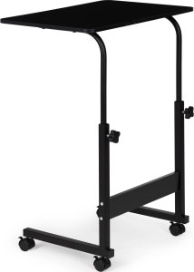 ModernHome Stolik pod laptopa z kółkami biurko dostawiane do fotela kanapy - czarne 2